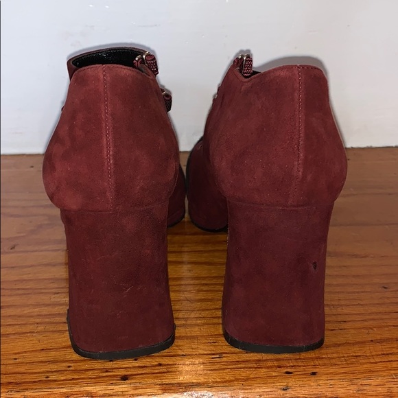 Vintage 90s Karl Lagerfeld suede Mary Jane style - Picture 5 of 14